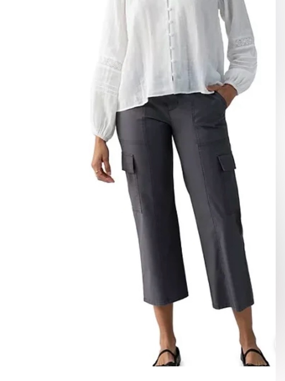 Sanctuary Charcoal Cargo Capris size XXL NWT